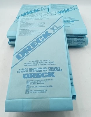 Oreck XL PK800025 Upright Disposable Commercial Vacuum Bags Lot of 75 Bags - Image 1 of 4