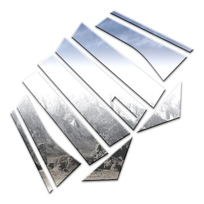 10p Luxury FX Chrome Pillar Post Set w/Triangle & Keyless fits 13-19 Ford Escape - Image 1 of 4