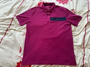 Oscar Jacobson Gustaf Performance WPS Polyester Logo Golf Polo Shirt - Size XL - Picture 1 of 13