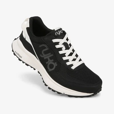 Ryka Women's Jog On Sneakers Black White Size US 8W, UK 5.5, EUR 38.5, cm 24.5 - Image 1 of 4