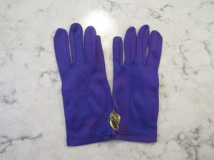 Vintage neu aus altem Lagerbestand neu mit Etikett lila 9" Handschuhe --- Größe 8 1/2 oder Large - Bild 1 von 3