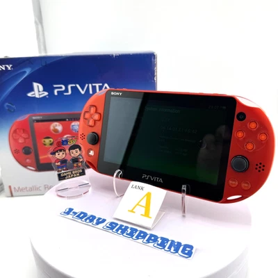 Consola PS Vita PCH-2000 ZA26 roja metálica CAJA 32 GB SONY LANK A envío en 1 día Foto 1 de 4