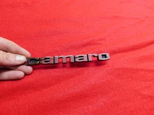 NOS 75 76 77 Chevrolet Camaro Front Fender Emblem Script #347559 - Picture 1 of 5