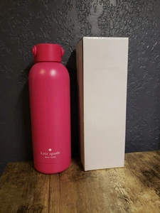 Kate Spade New York Insulated Stainless Steel 16 Oz Tumbler Bottle Hot Pink NEW - Picture 1 of 3
