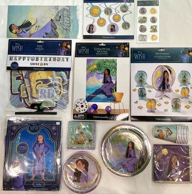 SUMINISTROS PARA FIESTAS DISNEY WISH ASHA ~ Elige entre artículos de decoración de disfraces y cumpleaños NUEVO Foto 1 de 2