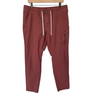 Pantalones activos de tiro medio Ripstop rojos terracota Vuori para hombre talla XL - falta etiqueta - Imagen 1 de 8