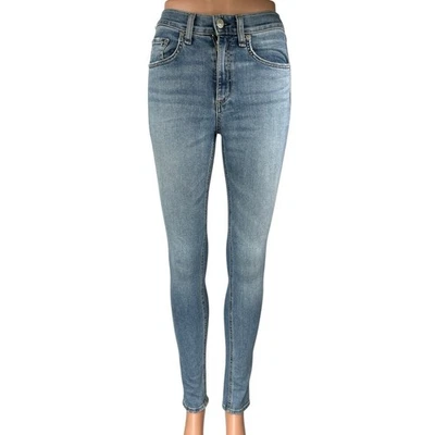 Rag & Bone Women's Blue Light Wash Mid Rise Casual Skinny Denim Jeans Size 24  - Image 1 of 4