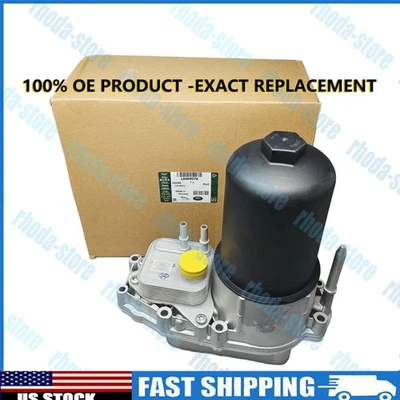 LR009570 for Land Rover LR3 LR4 Range Rover Sport 2005-2015 Oil Cooler Assembly Foto 1 de 4