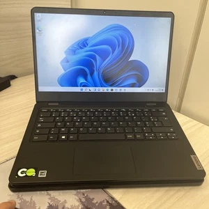 Lenovo 14w Gen2 14" (8gb Ram, AMD 3015e Ssd 256gb ) Laptop - Nero Windows 11pro - Imagen 1 de 14