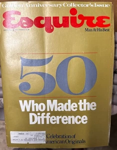REVISTA DICIEMBRE ESQUIRE 1983 ANIVERSARIO DORADO EDICIÓN COLECCIONISTA - J 2570 - Imagen 1 de 3