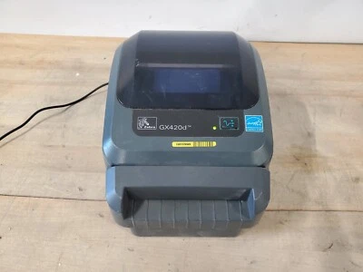 Zebra GX420D Thermal Label Printer, Tested Works, No Power Supply - Image 1 of 4