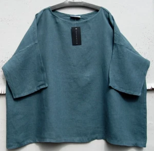 NWT Bryn Walker MILLPOND BEX TUNIC TOP Linen 29" Long Oversize L Bust 60" - Picture 1 of 3