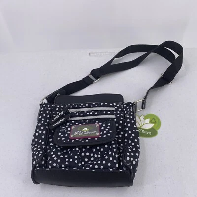 Bolso Bandolera Lily Bloom Jamie Mini Lunares Negro Con Etiqueta ECO Reciclado Foto 1 de 4