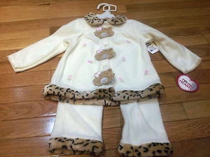 NWT Young Hearts  kitten/cheetah outfit   Size 24 months - Picture 1 of 2