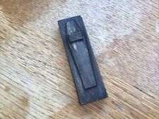 ORIGINAL WOOD  SNUFF BOX, SHAPE OF A COFFIN/ CASKET , HAND CARVED