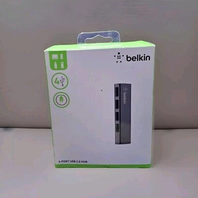 Genuine Brand New Belkin 4-port USB 2.0 Hub 480 Mbps - Image 1 of 4