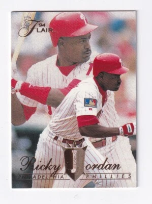 Ricky Jordan 1994 Flair Baseball Card # 414 Phillies   - Image 1 of 2