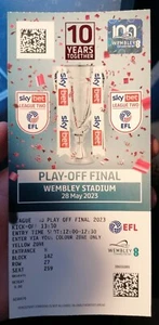 Carlisle V Stockport EFL League 2 Play Off Final Ticket 2023 Wembley Football - Picture 1 of 2