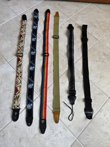 Gibson USA/Fender Tweed/Perri Jaqcuard/Ernie Ball+ Guitar Strap Lot - Picture 1 of 9