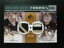 2011-12 SP Game Used Authentic Fabrics Dual Patches #AF2FJ Fleury/Johnson 