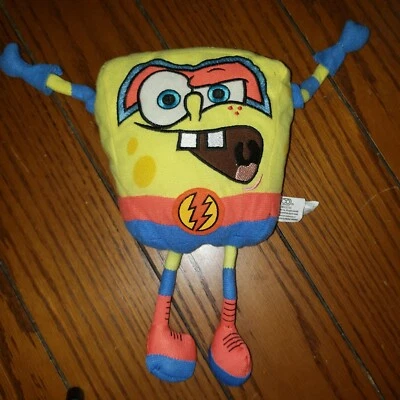 Juguete de peluche pequeño Nanco Bob Esponja Super Hero 2005 10" Foto 1 de 4