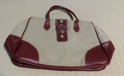 Спортивная сумка Duffel из искусственной кожи и льна сумка багажа доставка включена - Изображение 1 из 4