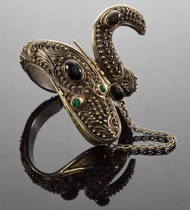 DESIGNER FILIGRAN STERLING SCHLANGE SCHLANGENARMBAND - Bild 1 von 7