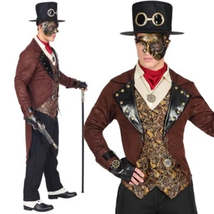 STEAMPUNK Herren Kostüm & HUT - L (52) Fantasy Wave Viktorianisch Gothic #8083 - Bild 1 von 1