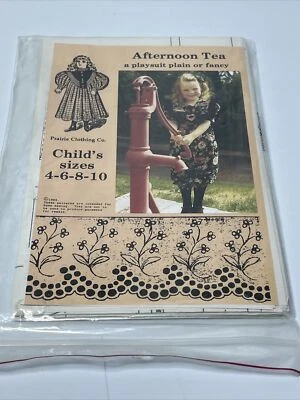 Playsuit Jumpsuit Girls Size 4-10 UNCUT Sewing Pattern Vtg 80s  - Image 1 of 2