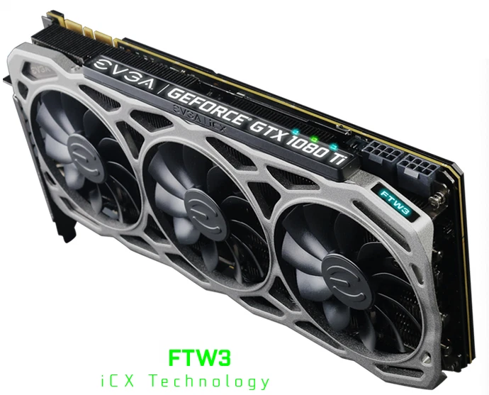 EVGA GeForce GTX 1080 Ti FTW3 Gaming 11GB GDDR5X Graphics Card -... - Image 1 of 1