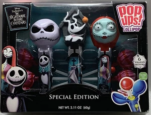 Nightmare Before Christmas Disney ,Pop Ups 6 Lollipops Great Gift Idea - Picture 1 of 3