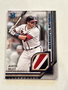 2023 Topps Museum Collection Meaningful Materials Relic Austin Riley #16/20 - Picture 1 of 4