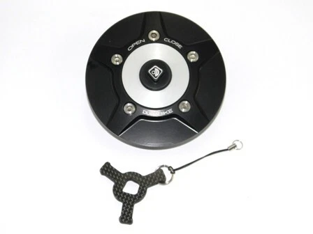 Ducabike Ducati Diavel Monster 696 796 1100 Fuel Gas Tank Cap - Black-Silver — 第 1/1 张图片
