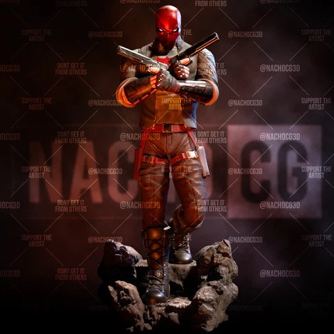 Red Hood 3d figure- Red Hood 3d printed model - 1/6 1/10 scale Cover