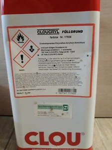 Clou Cloucryl 2-K Füllgrund Farblos 5 L Schichtlack Holzfüller (S61) - Bild 1 von 2