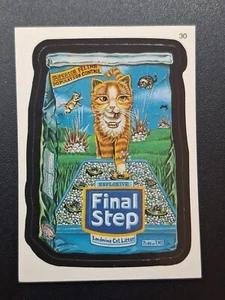 2005 Topps Wacky Packages Trading Sticker Card #30 Final Step Landmine Kitty Lit - Picture 1 of 1