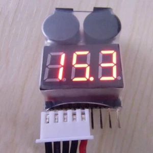 1-8S Buzzer Lipo Alarm Warner Schutz Checker Voltage Pieper LED Buzzer - Bild 1 von 10