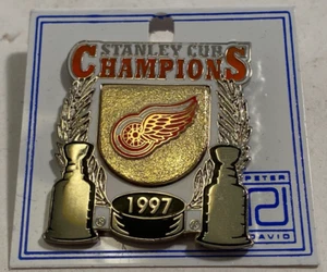 Vintage 1997 NHL Detroit Red Wings Stanley Cup Champions Souvenir Pin NOS - Picture 1 of 2