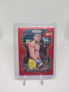 2022 Panini Prizm UFC Rafael Dos Anjos #200 Red Wave Prizm Refractor