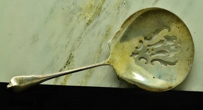 925 Sterling Silver Wallace Grande Colonial Bon Bon Spoon w/ Pierced Bowl 5" - Image 1 of 4