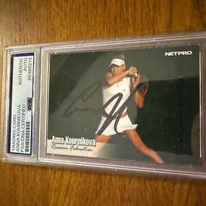 Anna Kournikova #signed  2003 NETPRO Tennis Player PSA Autograph Encased - Picture 1 of 2