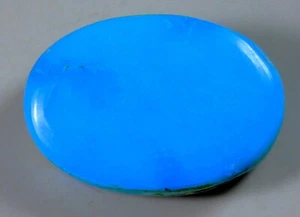 11CT NATURAL RING SIZE SKY SLEEPING BEAUTY TURQUOISE OVAL CABOCHON GEMSTONE A424 - Picture 1 of 4