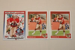 JOE MONTANA (3) 2024 SCORE FIRST BALLOT & BASE #7&251 SAN FRANCISCO 49ERS - Picture 1 of 1