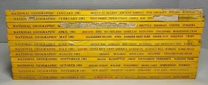 National Geographic 1981 année complète, 12 numéros mensuels, dommages aux épines - Photo 1/3