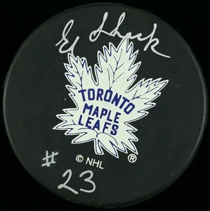 Eddie Shack Toronto Maple Leafs - Hockey Puck - PSA/DNA Authentic Autograph - Picture 1 of 4