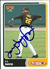 J.J. Davis autographed Baseball Card (Pittsburgh Pirates) 2003 Topps Total #508