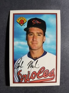 1989 Bowman tiffany / glossy BOB MELVIN card # 8
