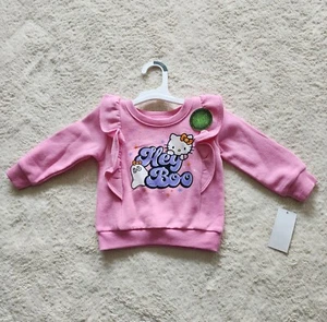 NWT Hello Kitty Halloween Glow in dark toddler girl sweatshirt, size 18m 2t 3t - Picture 1 of 4