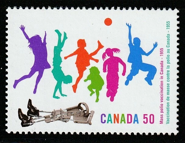 Canadá #2120, vacunación contra la poliomielitis, MNH 2005 Foto 1 de 1