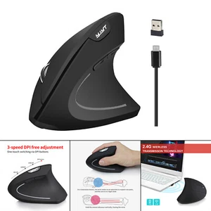 ABS Optical Vertical Mouse Ergonomic Upright Mouse for Office Home Notebook - Picture 1 of 12